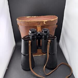 Vintage Falcon 30x70 Binoculars Coated Optics 5.5° Field w/ Original Case